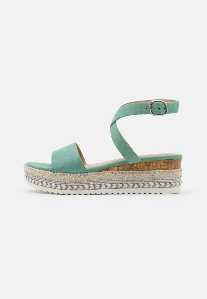 Sandales Anna Field Espadrillas Wedge platform Boucle Menthe Femme | SAZ-3573201